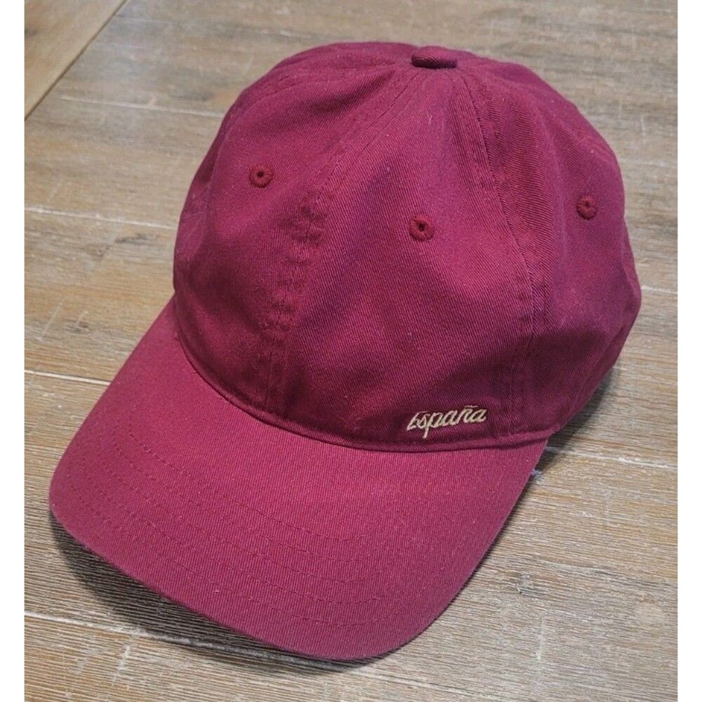 Adidas Espana Spain RFEF Burgundy Red Dad Hat Cap Soccer Football World Cup